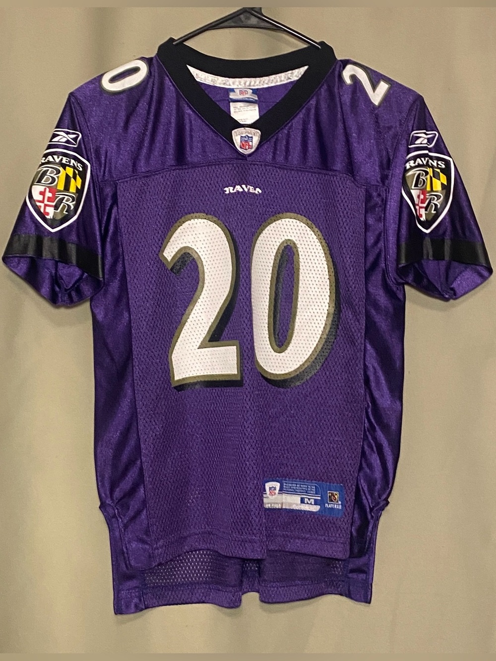 Reebok Ed Reed #20 Baltimore Ravens Football Jersey Youth Size M (10/12)